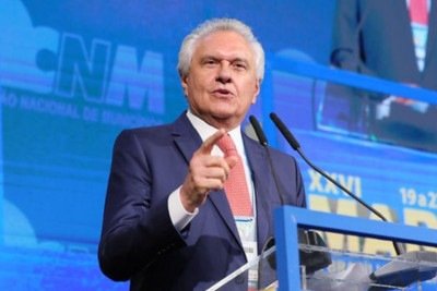Ronaldo Caiado participou da 27ª Marcha a Brasília em Defesa dos Municípios -  (crédito: CNM)
