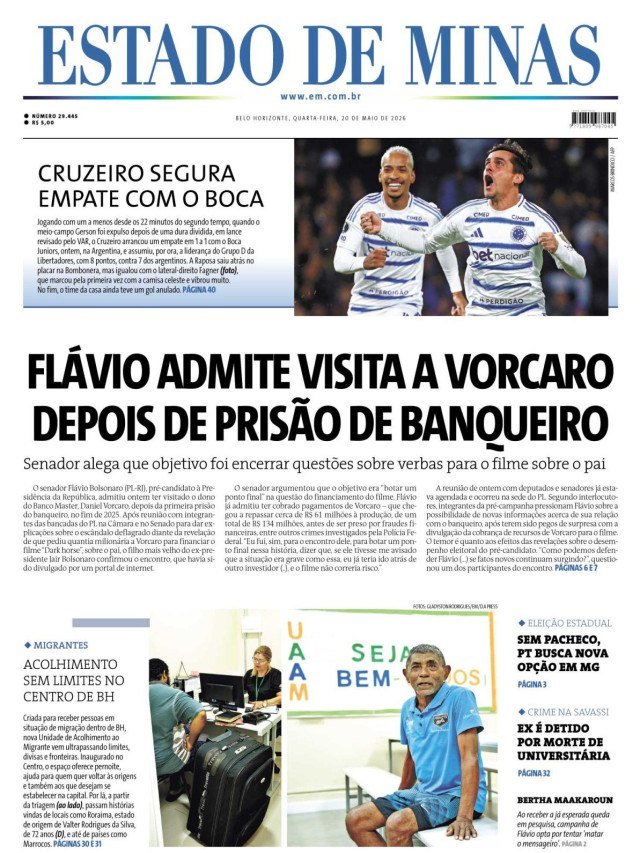 - (crédito: Capa do Estado de Minas )