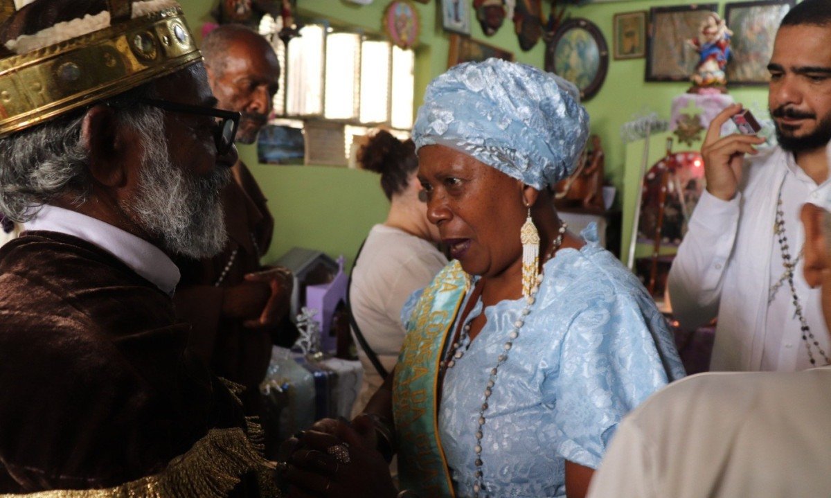 Aniversário de 82 anos ininterruptos da Guarda de Moçambique 13 de Maio de Nossa Senhora do Rosário, no Bairro Concórdia, Região Nordeste de Belo Horizonte.-Mannu Meg/EM/D.A Press