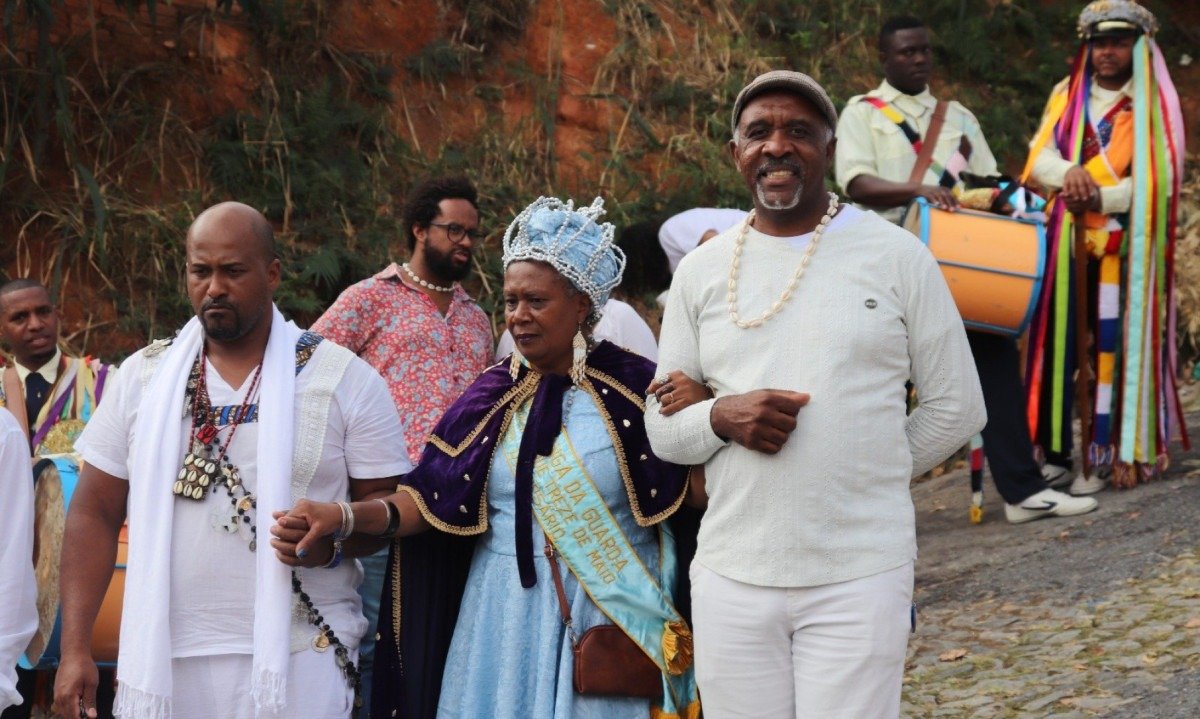 Aniversário de 82 anos ininterruptos da Guarda de Moçambique 13 de Maio de Nossa Senhora do Rosário, no Bairro Concórdia, Região Nordeste de Belo Horizonte.-Mannu Meg/EM/D.A Press