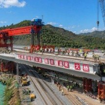 Engenharia chinesa chama atenção após substituir viaduto sob linha férrea em operação em menos de 24 horas - Portal Giro 10