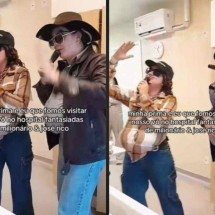Netas alegram avô em hospital fantasiadas de Milionário & José Rico; vídeo - Tupi