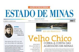 Capa impressa do Estado de Minas de 23/5/2026