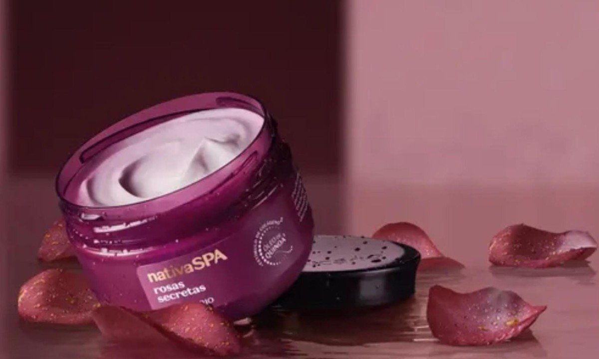 &Oacute;leo em creme cole&ccedil;&atilde;o Rosas Secretas, nova linha da Nativa SPA, de O Botic&aacute;rio