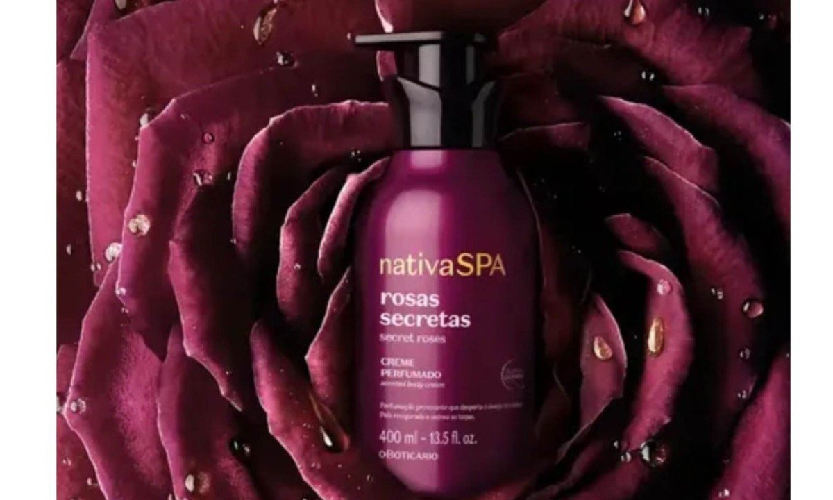 Creme Perfumado Desodorante Corporal cole&ccedil;&atilde;o Rosas Secretas, nova linha da Nativa SPA, de O Botic&aacute;rio 