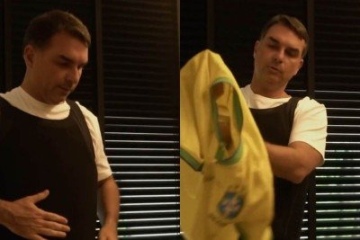 Flávio Bolsonaro diz que usa colete à prova de balas para evitar um ataque -  (crédito: Reprodução/Redes sociais) -Flávio Bolsonaro diz que usa colete à prova de balas para evitar um ataque -  (crédito: Reprodução/Redes sociais)