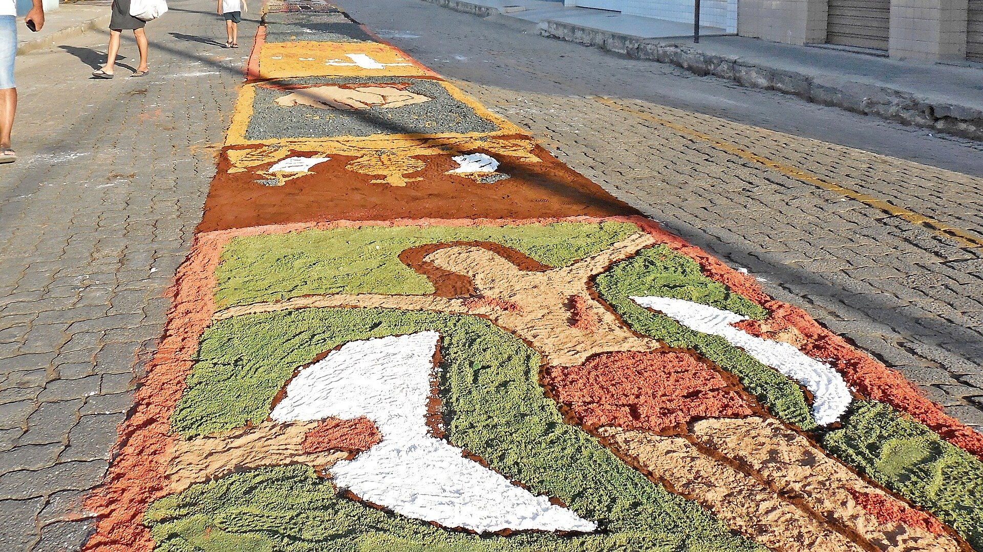 Qual a origem e a tradição dos tapetes de Corpus Christi? - Wikimedia Commons/ Portal Coronel Fabriciano