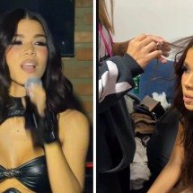 Homem cola chiclete no cabelo de filha de Dennis DJ em show  - Redes sociais