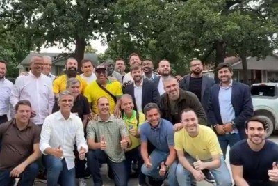 Deputados e pré-candidatos bolsonarista visitam Eduardo Bolsonaro nos EUA -  (crédito: Reprodução/Redes sociais)