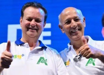 Gilberto Kassab e José Roberto Arruda  -  (crédito: Reprodução das redes sociais )