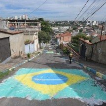 BH: pinturas e enfeites da Copa em áreas públicas precisam de autorização - Leandro Couri/EM/D.A.Press