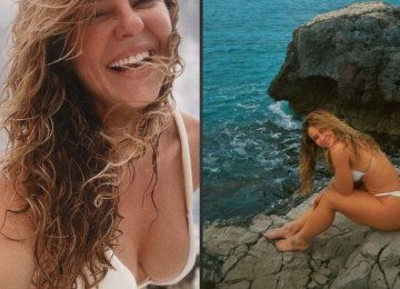 Paolla Oliveira exibe corpo sem filtros em férias na Itália e questiona padrões estéticos do verão europeu -  (crédito: Tupi)