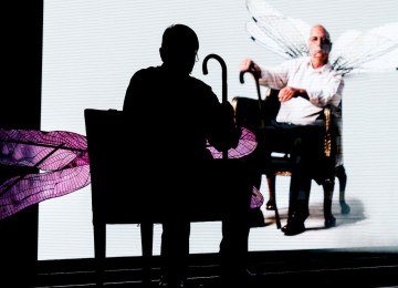 O escritor Ângelo Machado, entomólogo especialista em libélulas, volta à cena no Teatro Feluma -  (crédito: Flávia Canavarro/Divulgação)