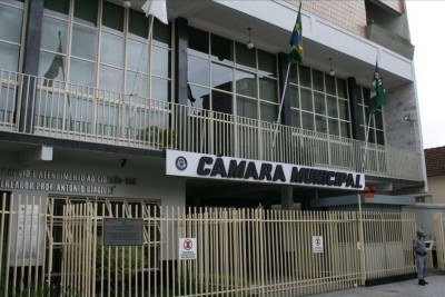 Fachada da Câmara Municipal de Lafaiete -  (crédito: Redes Sociais/ Câmara Municipal de Lafaiete)