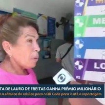 Mulher revela plano bizarro para fortuna de loteria e surpreende repórter - TV Bahia / reprodução