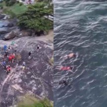 Guarapari: guarda-vidas de folga mobiliza bombeiros nas buscas por si mesmo - Reprodução/TV Guarapari 