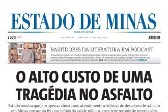 Confira a capa do Estado de Minas do dia 01/06/2026
