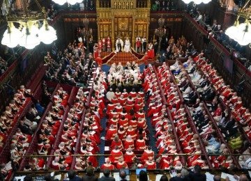 No Parlamento Britânico, assentos hereditários já vinham sendo extintos há algumas décadas -  (crédito: Kirsty Wigglesworth / POOL / AFP)