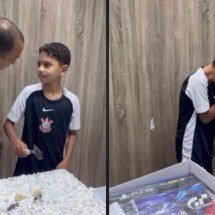 'Bolo de PlayStation': pai surpreende filho e reação viraliza; veja o vídeo - Tupi