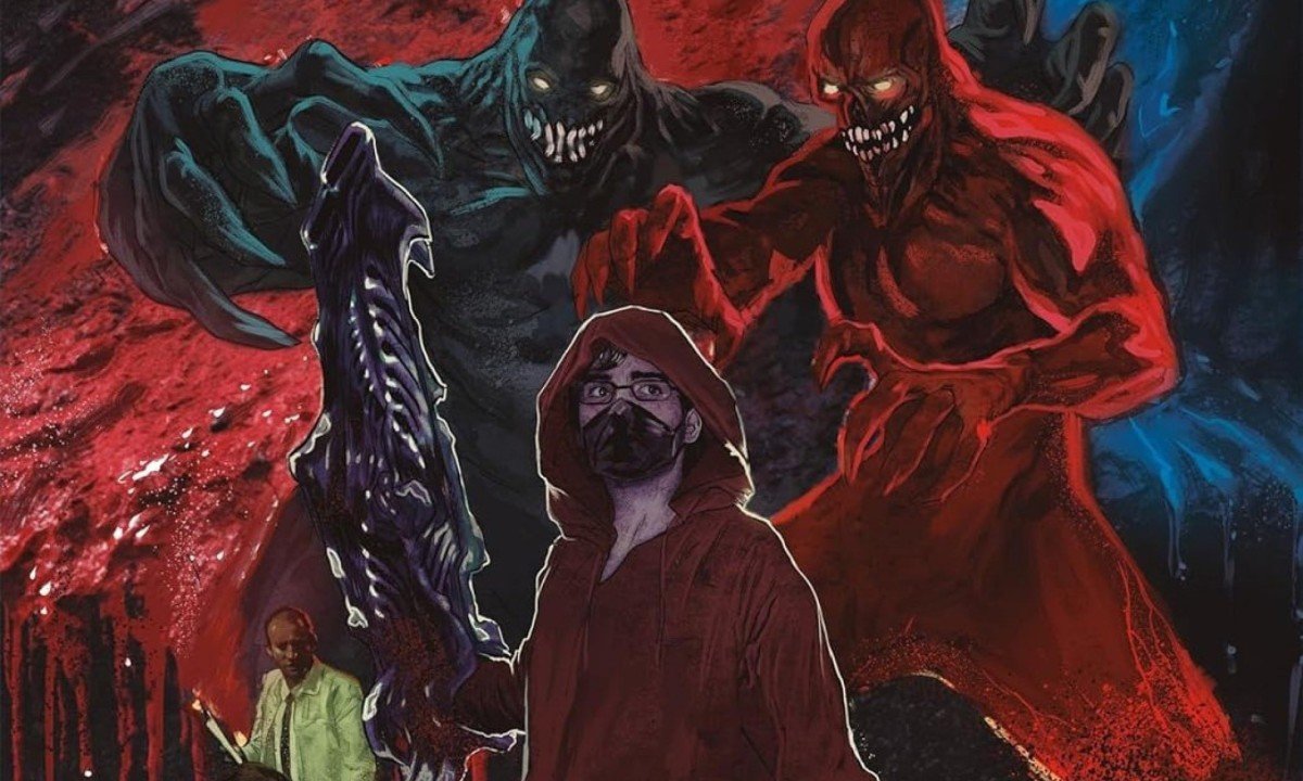 Criaturas fant&aacute;sticas na capa do livro Quando eles vieram, de Cac&aacute; Gontijo