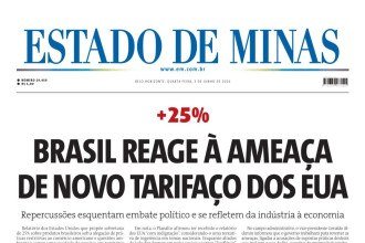 CONFIRA A CAPA DO ESTADO DE MINAS DO DIA 03/06/2026