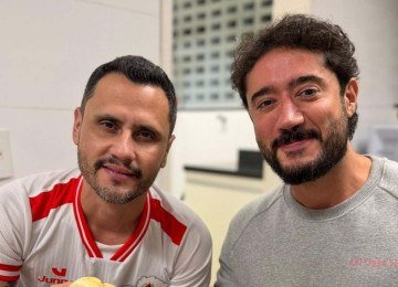 Cleitinho e Gabriel Azevedo na cozinho do senador -  (crédito: Instagram/Reprodução)