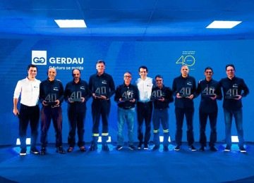 A Gerdau celebrou os 40 anos da Usina de Ouro Branco, em Minas Gerais, destacando a trajetória de investimentos, crescimento e contribuição da unidade para a indústria do aço no Brasil -  (crédito: @bsfotografias)