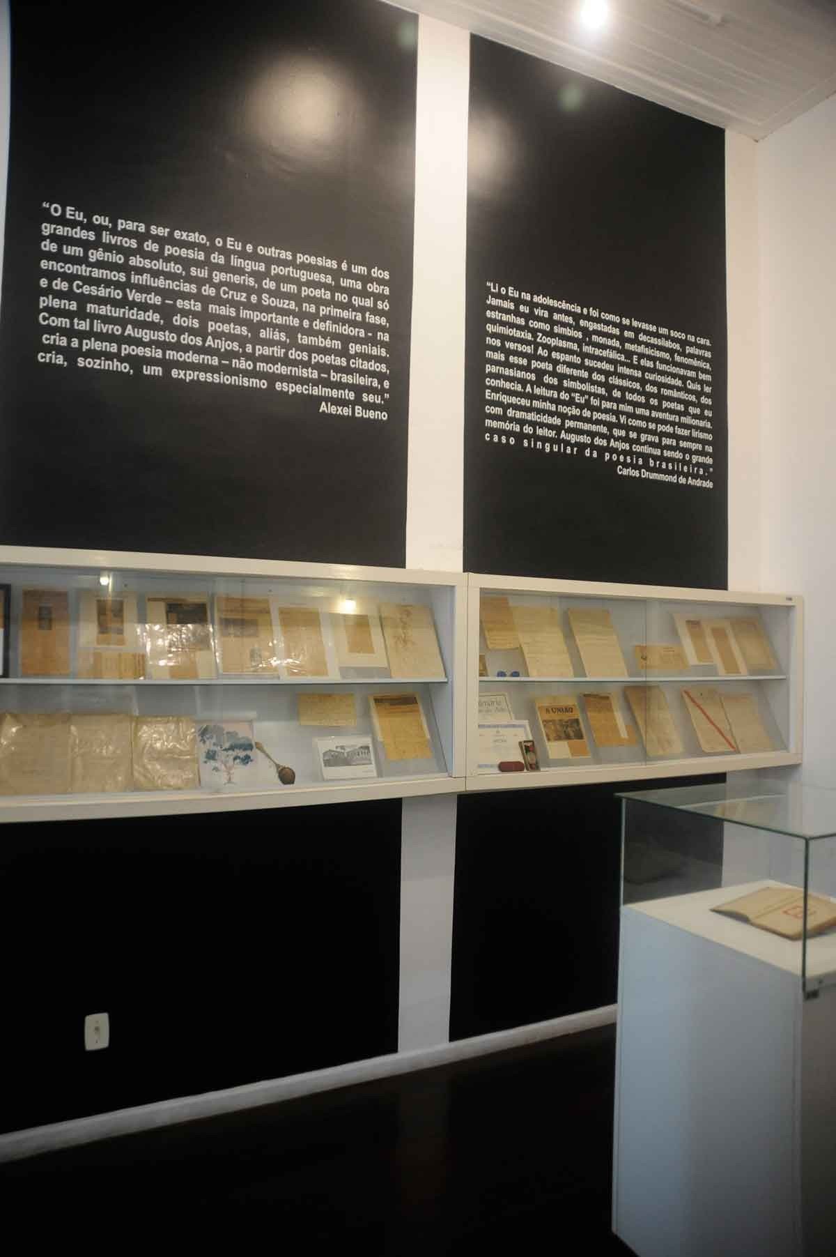 Museu Espa&ccedil;o dos Anjos: dedicado &agrave; vida e &agrave; obra de Augusto dos Anjos, um dos nomes mais singulares da literatura brasileira