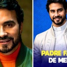 Padre Fábio de Melo sobre cartaz feito com IA: 'Quem fez essa desgraceira?' - Redes sociais