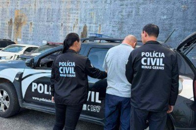 O homem foi preso preventivamente em Extrema (MG), no Sul do Estado, ao ser detido pelas forças de segurança -  (crédito: Divulgação/PCMG)