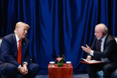 É possível que, durante as atividades na reunião do G7, Lula e o presidente dos Estados Unidos, Donald Trump, tenham reunião bilateral ao longo do evento  -  (crédito: Ricardo Stuckert / PR)