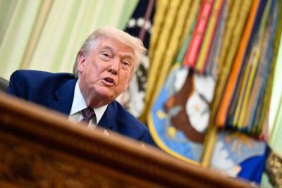 o presidente donald Trump está sob fogo cruzado nas eleições brasileiras -  (crédito: Mandel Ngan/afp)