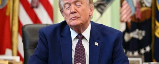 Em um dos trechos reproduzidos por Trump, o artigo afirma que 'a eleição brasileira já está gerando intenso debate sobre a integridade do sistema eleitoral do país' -  (crédito: Mandel Ngan/AFP)