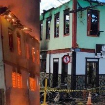 Incêndio atinge casarão histórico e causa comoção em Dom Joaquim - Reprodução/Instagram