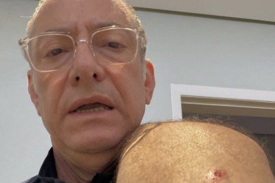 José Roberto Burnier e a cachorra do jornalista ficaram feridos após ataque de pitbull -  (crédito:  Reprodução/ Redes Sociais)