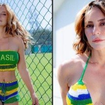 Paolla Oliveira entra no clima da Copa do Mundo com biquínis temáticos - Tupi