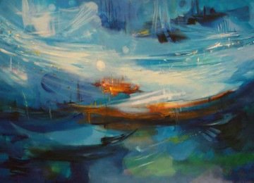 'Homenagem ao Cometa Halley', pintura de Maria Helena Andr&eacute;s -  (crédito: FCS/Divulga&ccedil;&atilde;o)