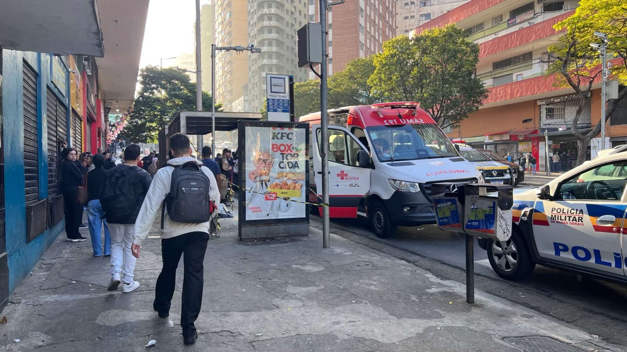 Idosa de 78 anos morre após sofrer parada cardíaca no Centro de BH-Edésio Ferreira/EM/DA Press