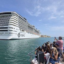 Viajamos pelo Mediterrâneo a bordo do navio que estará no Brasil - Carlos Altman/EM