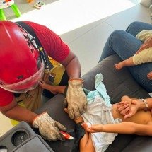 Grande BH: criança fica presa em sofá após passar supercola e sentar  - CBMMG