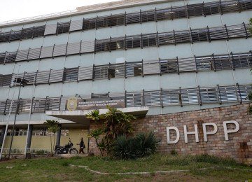 Fachada do Departamento Estadual de Investigação de Homicídios e Proteção à Pessoa (DHPP), da Policia Civil
       -  (crédito:  Tulio Santos/EM/D.A.Press)