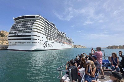 A partir de novembro de 2026, o MSC Splendida passa a integrar a temporada sul-americana -  (crédito: Carlos Altman/EM)