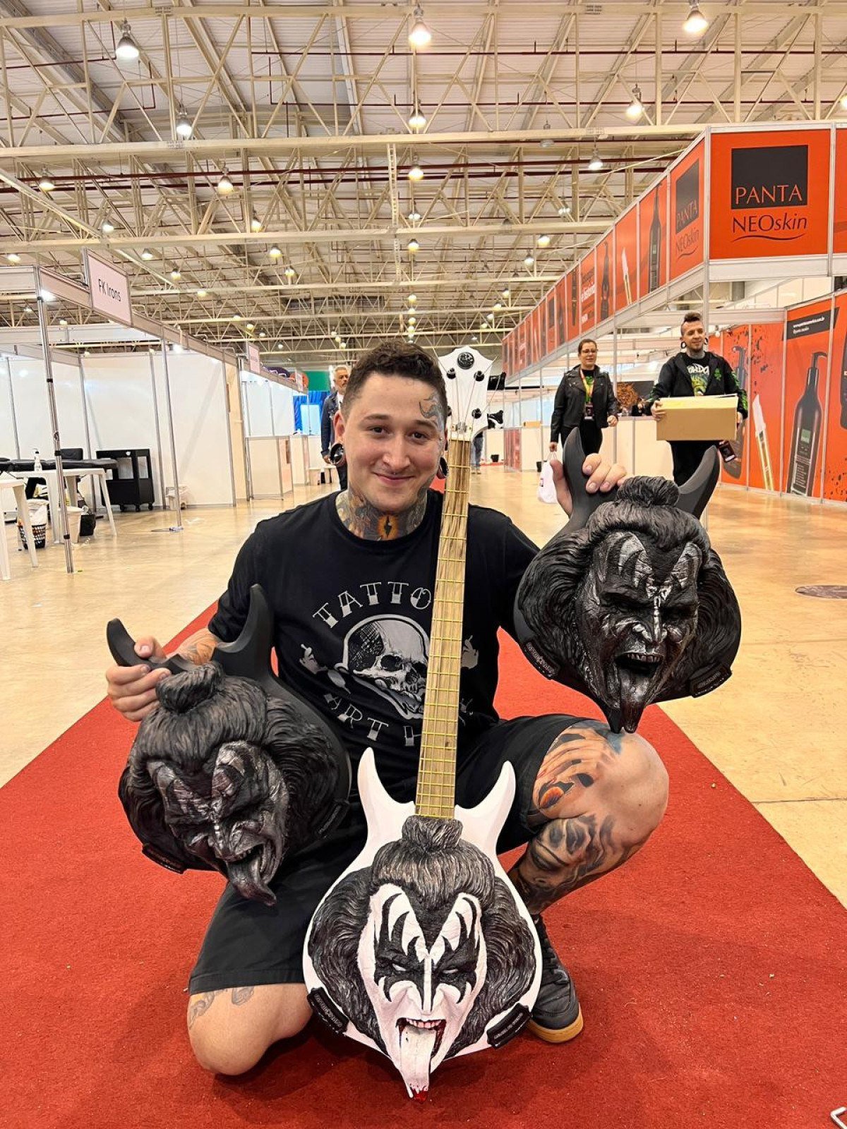 Cris Nieiro em seu primeiro evento de destaque, o Tattoo Stars 2023 em Curitiba.