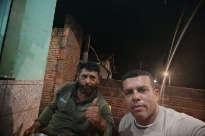 Após passar a noite na mata, topógrafo foi encontrado em boas condições físicas e mentais -  (crédito: Redes sociais/divulgação)