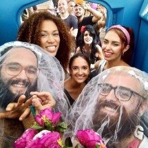 Romance inusitado: pedido de casamento é feito dentro de banheiro químico - Foto/Arquivo Pessoal