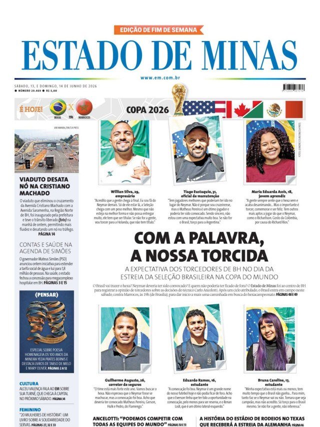 - (crédito: capa do Estado de Minas)