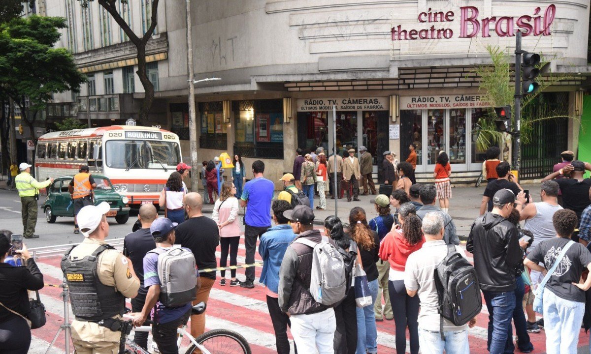 Filmagens no Centro de BH provocam bloqueios em avenidas no fim de semana