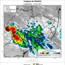 BH entra em alerta para chuva com raios e ventos neste sábado (13) - Defesa Civil/Reprodução