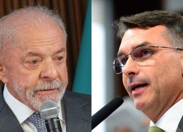 2&ordm; turno: Fl&aacute;vio Bolsonaro volta a empatar com Lula -  (crédito: Foto: Marcelo Camargo/Ag&ecirc;ncia Brasil e Saulo Cruz/Ag&ecirc;ncia Senado)