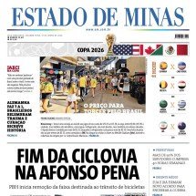 Confira a capa do Estado de Minas do dia 15/06/2026 -  Capa do Estado de Minas 